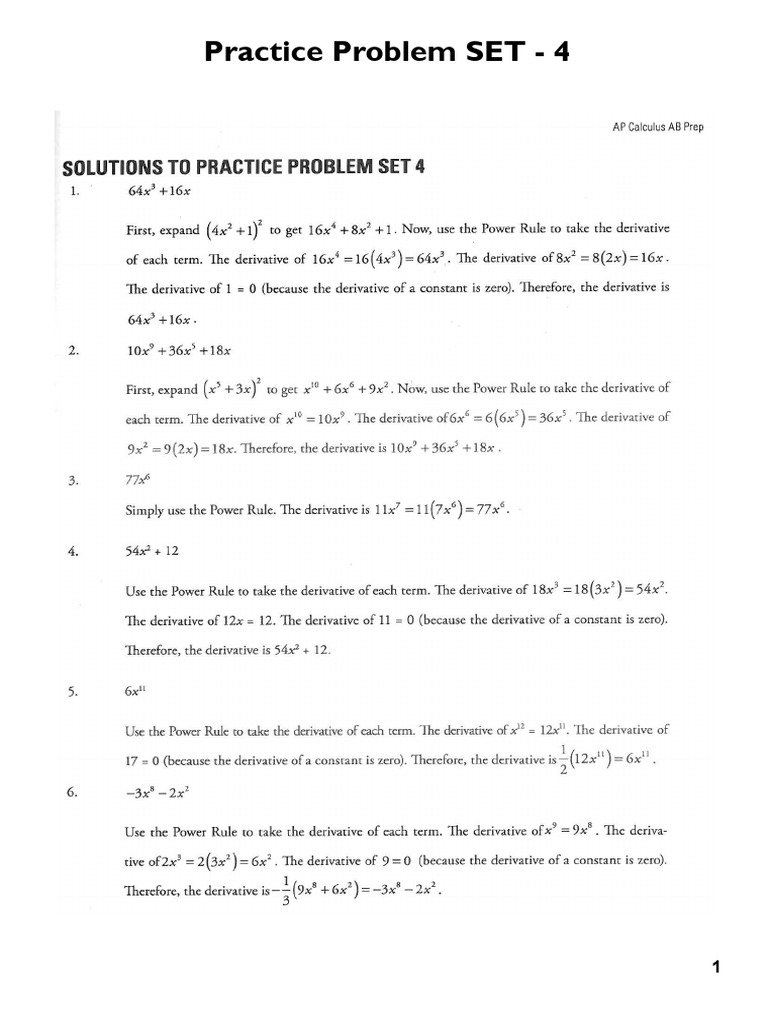 Practice Problem SET - 4 | PDF