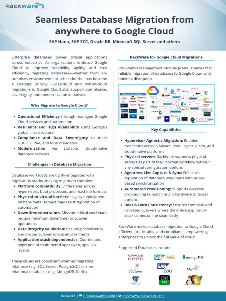 Database Migration From OnPremises and Other Clouds | PDF | Cloud ...