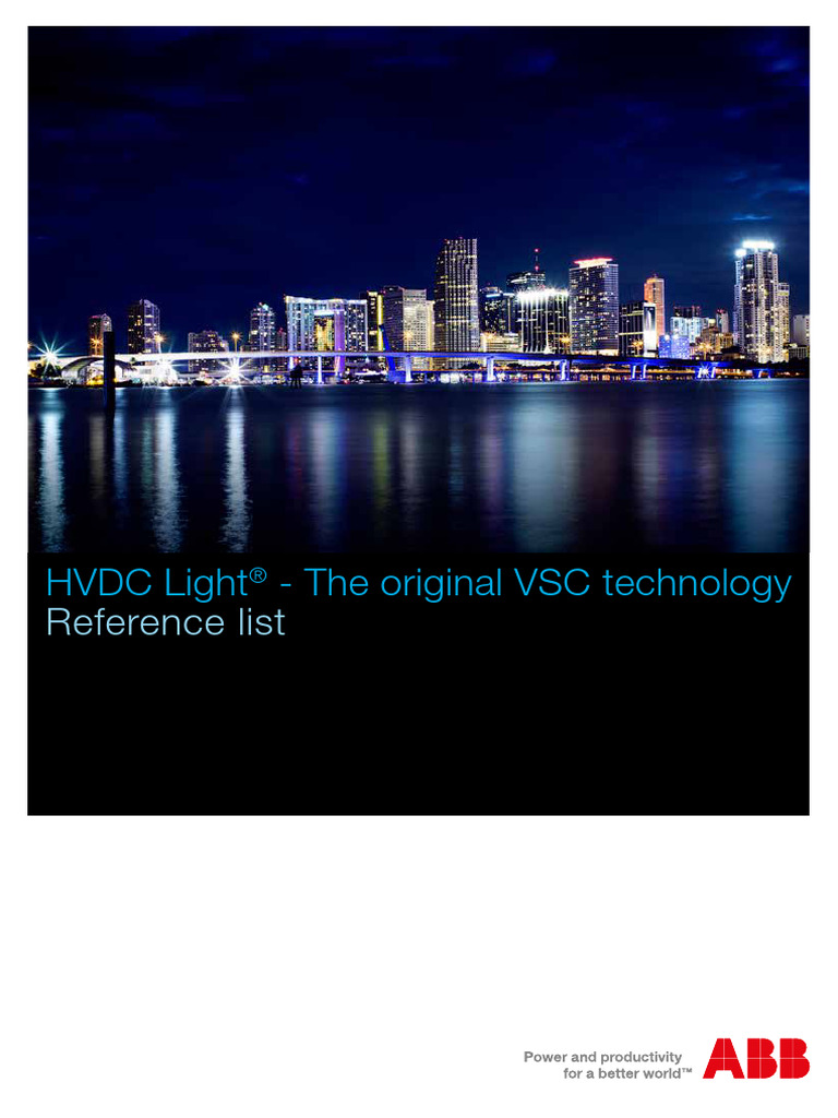 HVDC Light Reference List | PDF | High Voltage Direct Current ...