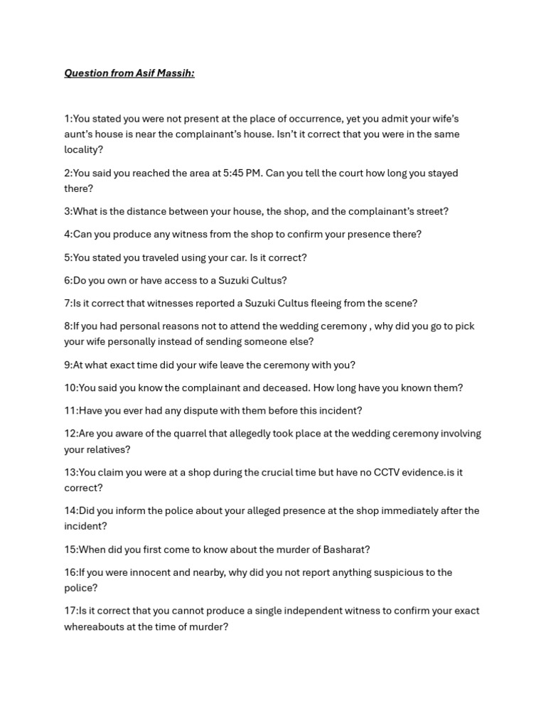 Updated New Qs From Asif | PDF