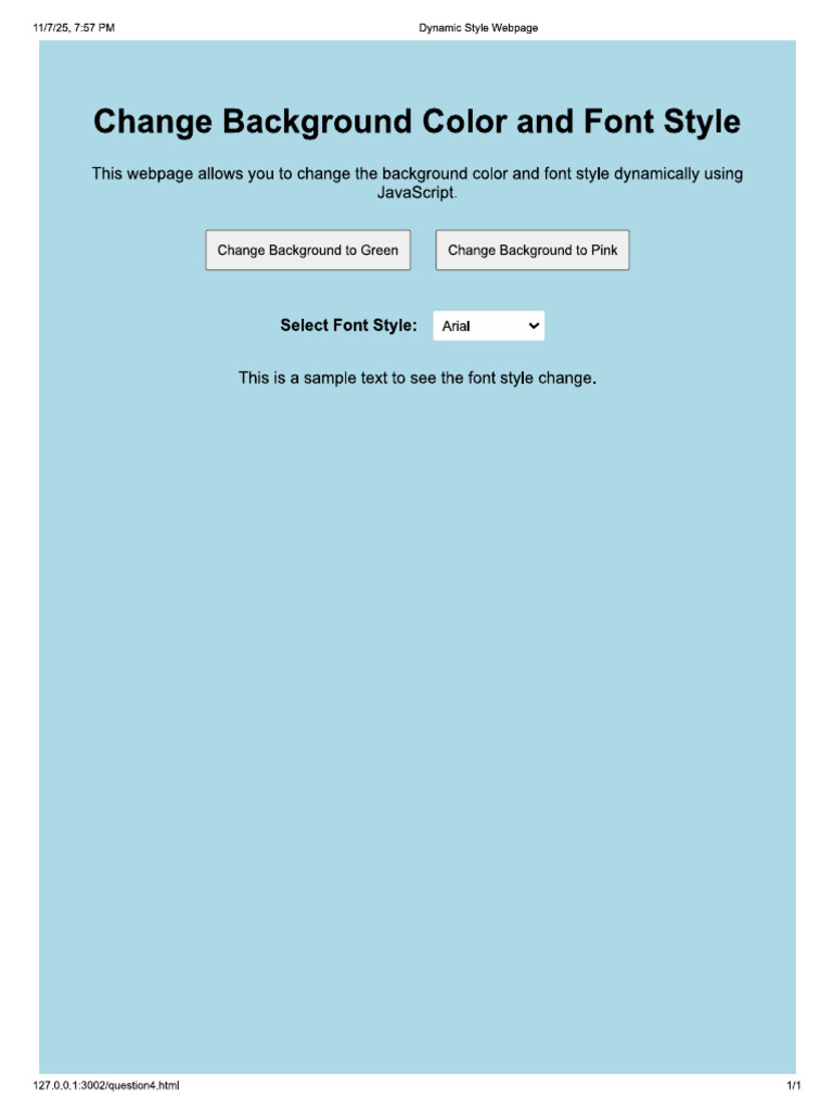 Font Color | PDF