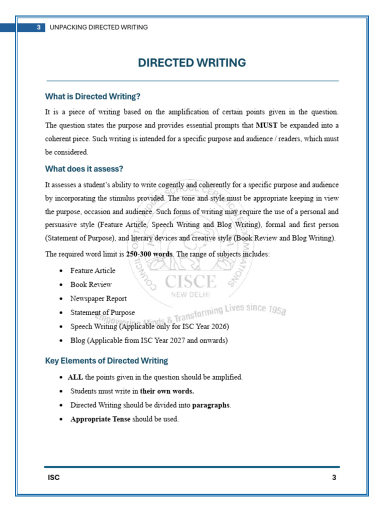 Unpacking Directed Writing Copy Removed | PDF | The Picture Of Dorian ...