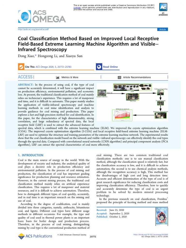 Coal Classification Method Based On Improved Local Receptive Field ...