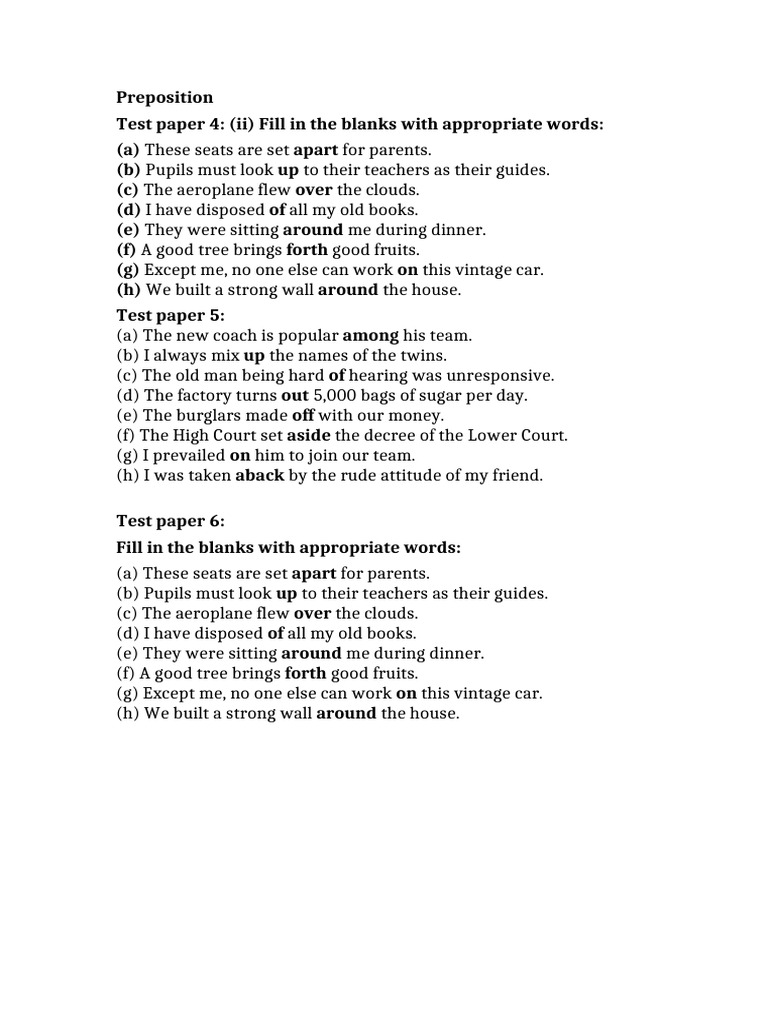 Preposition | PDF