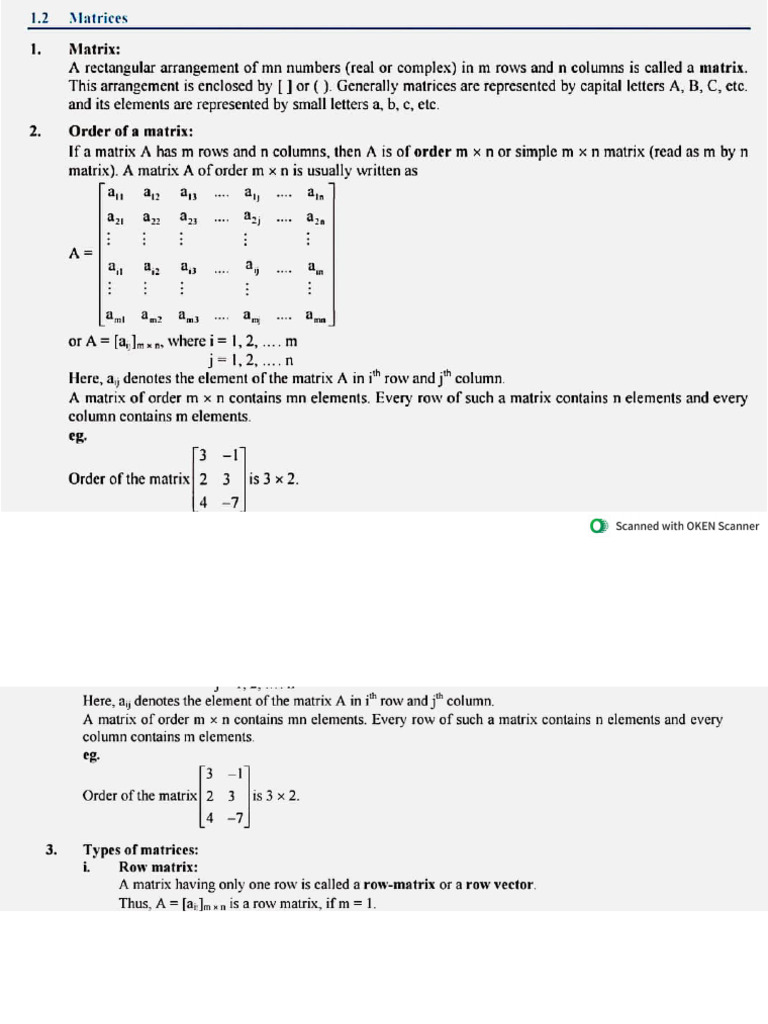 Matrix | PDF