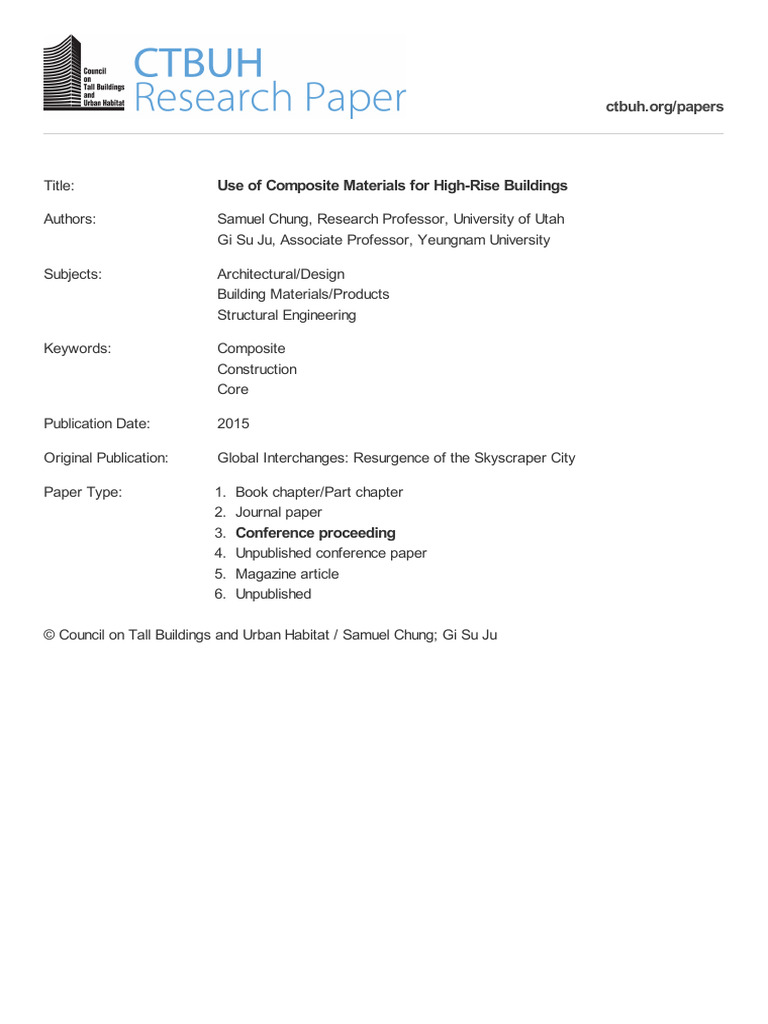 2507 Use of Composite Materials For High Rise Buildings | PDF ...