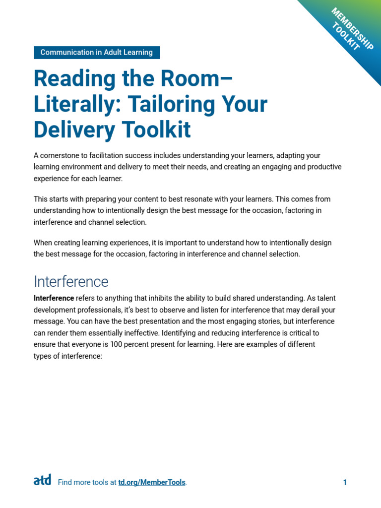 Membership Toolkit - MBR-Toolkit-Reading-The-Room-Literally - Tailoring ...