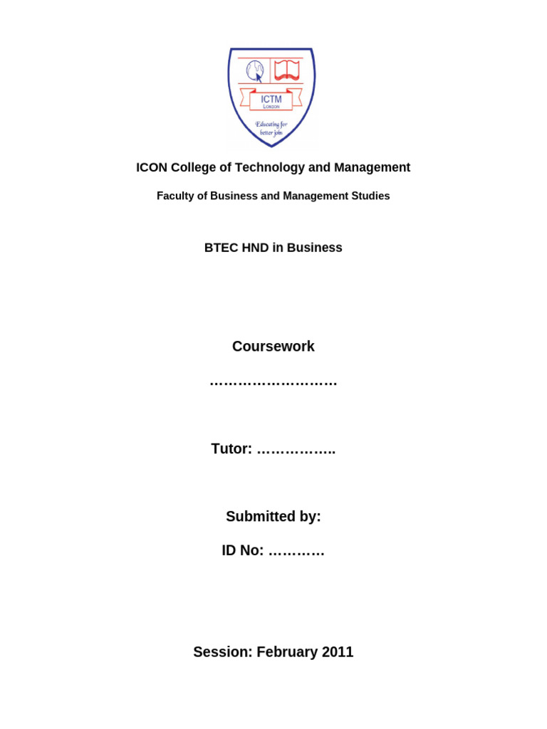 Assign Cover Page-Business Management Studies1 | PDF