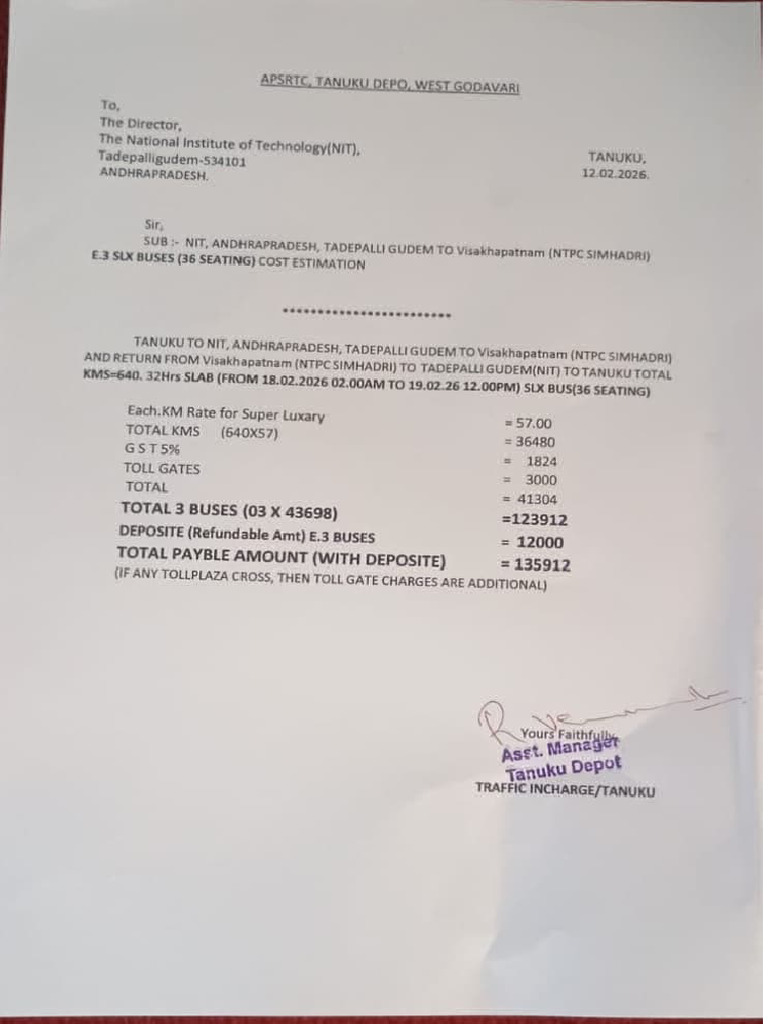 Bus Quotation | PDF
