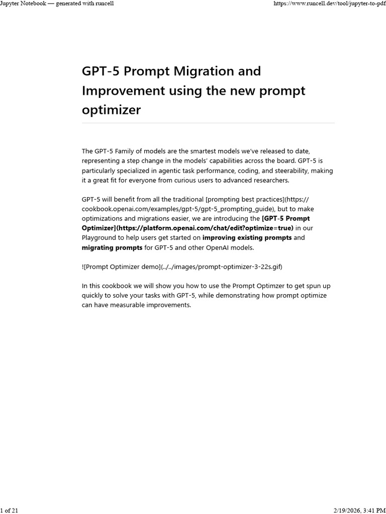 Prompt Optimization Cookbook | PDF | Command Line Interface ...