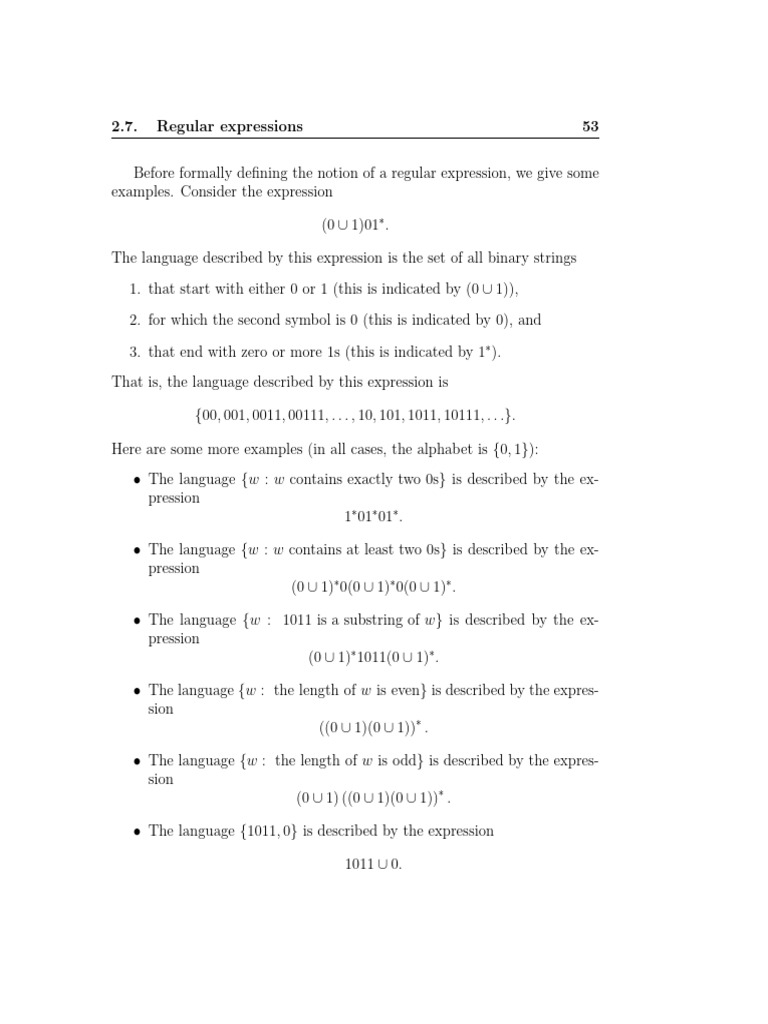 TheoryOfComputation (61-62) | PDF | Regular Expression | Theory Of ...
