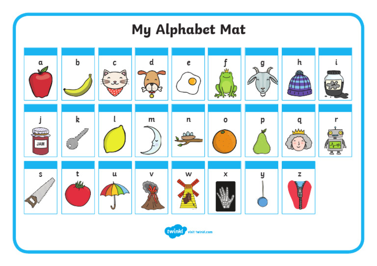 My Phase 1 Alphabet Mat | PDF