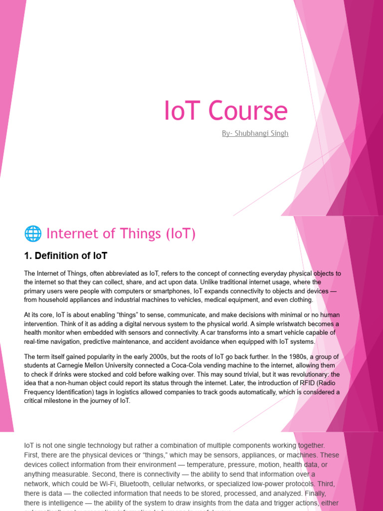 IoT Notes | PDF | Internet Of Things | Microcontroller