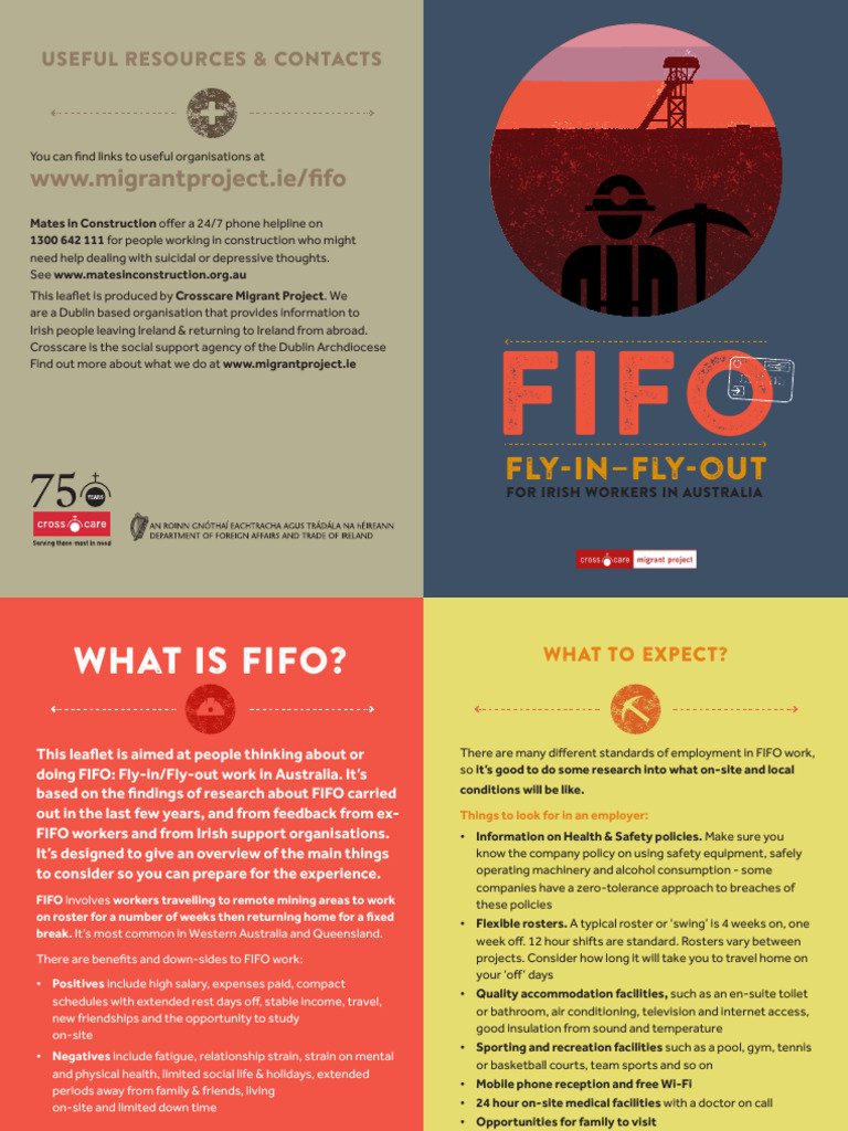 FIFO For Irish Workers in Australia Crosscare Migrant Project LEAFLET ...