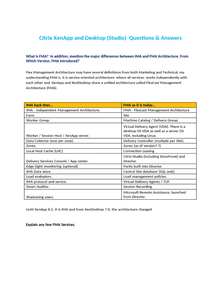 Citrix Interview Questions Answers 7.X | PDF | Group Policy | Desktop ...