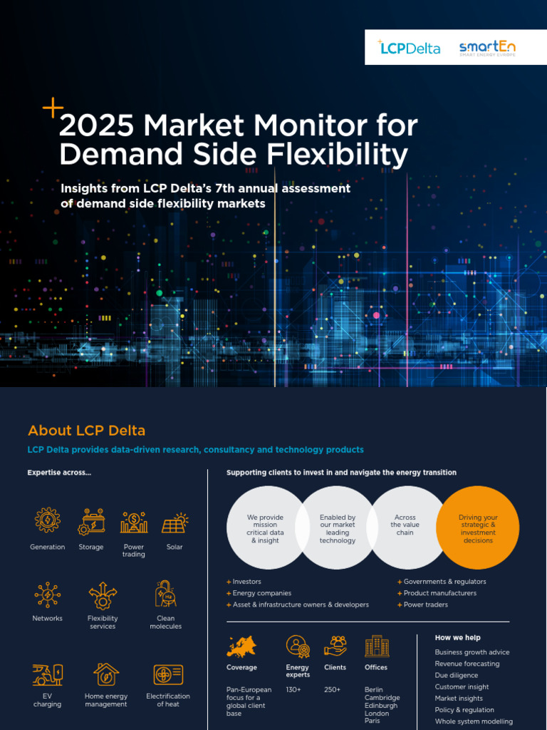 2025 European Demand Side Flexibility Market Monitor | PDF | Electric ...