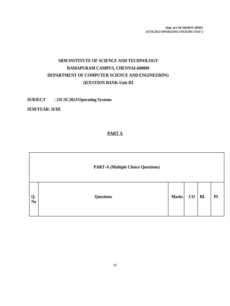 OS Unit 3 | PDF | Scheduling (Computing) | Computer Science