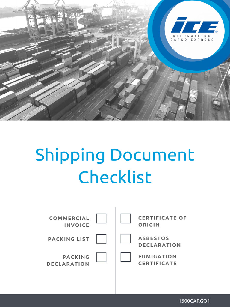Shipping Document Checklist | PDF
