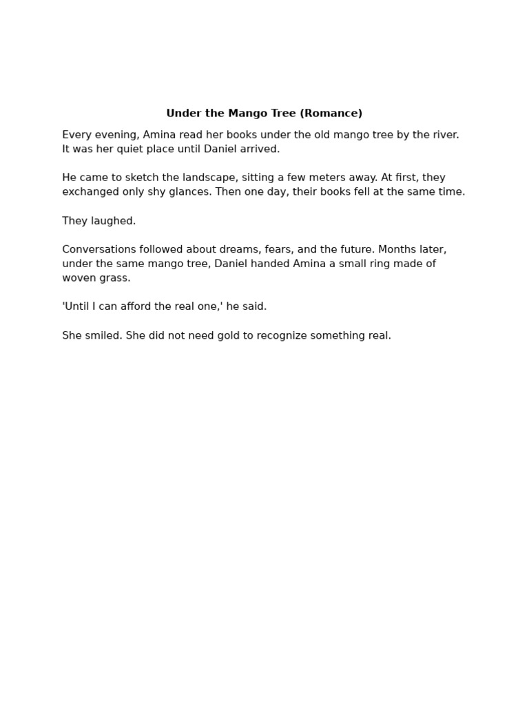 Under The Mango Tree | PDF