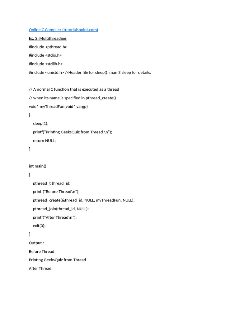 Multithreading, Semaphore and Monitor | PDF | Computer Science ...