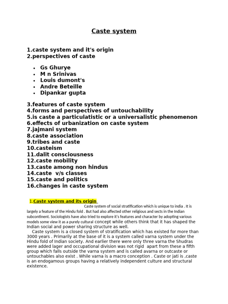 Unit-4 Final | PDF | Caste | Dalit