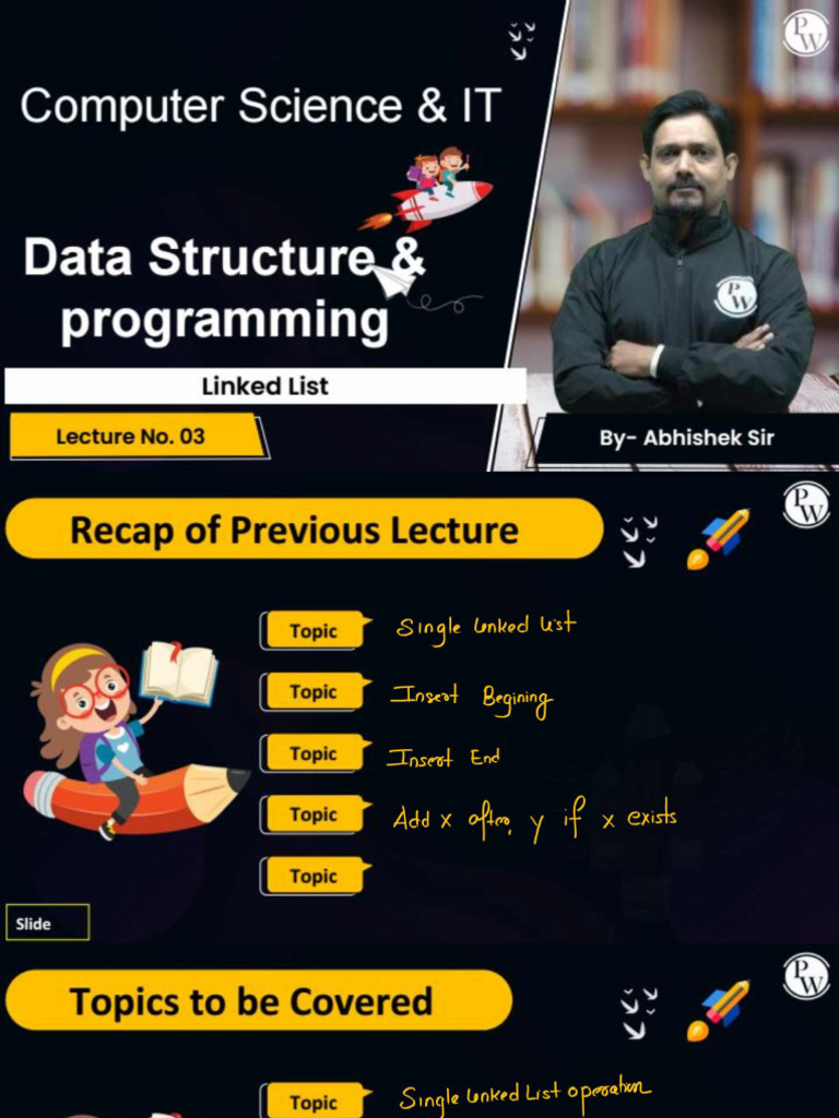 Linked List 03 Class Notes | PDF