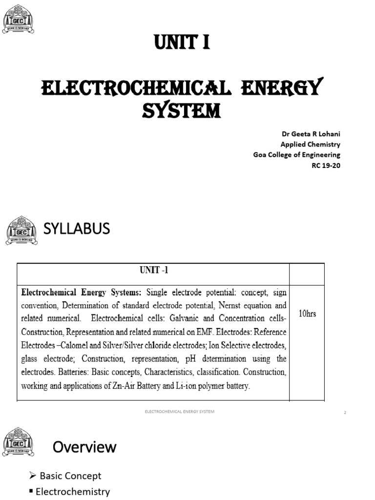 Electrochemistry Lec 1 | PDF | Electrochemistry | Redox