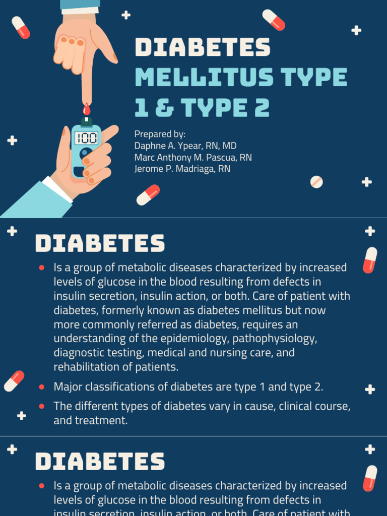 Diabetes Mellitus Type 1 and Type 2 | PDF | Diabetes | Insulin
