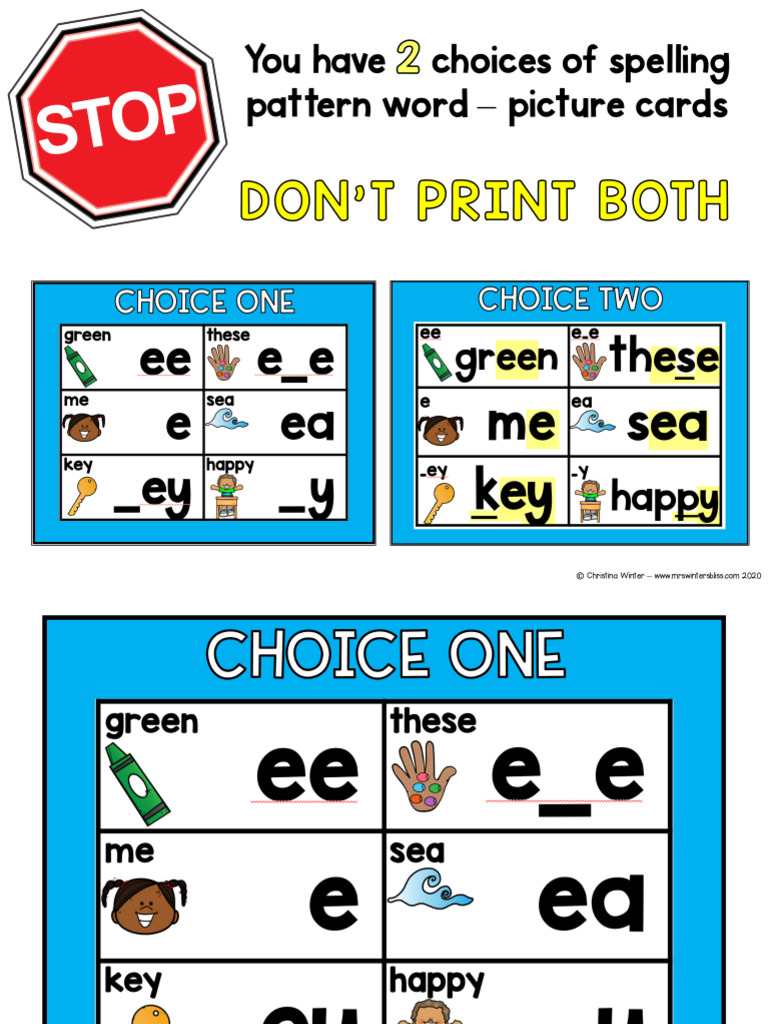 5 Keyword Picture Cards | PDF