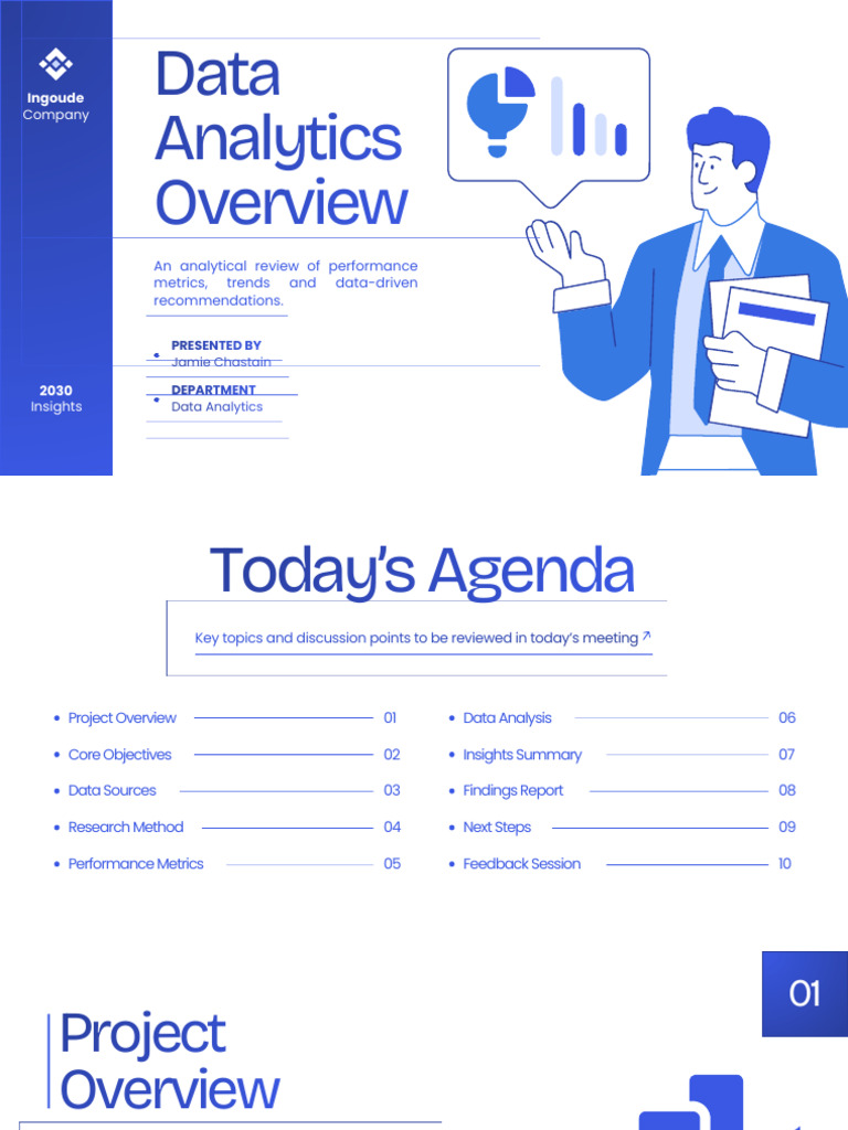 Blue and White Modern Data Analytics Presentation | PDF | Cognitive ...