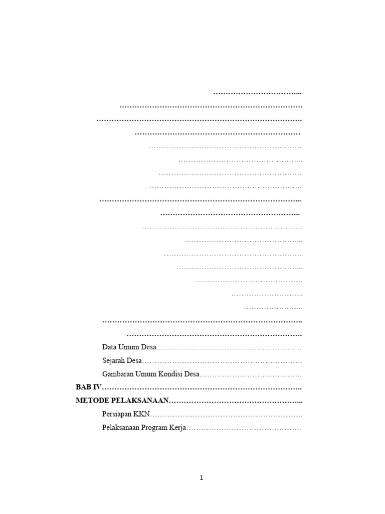 Proposal KKN Desa Aik Prapa 2022 PDF | PDF