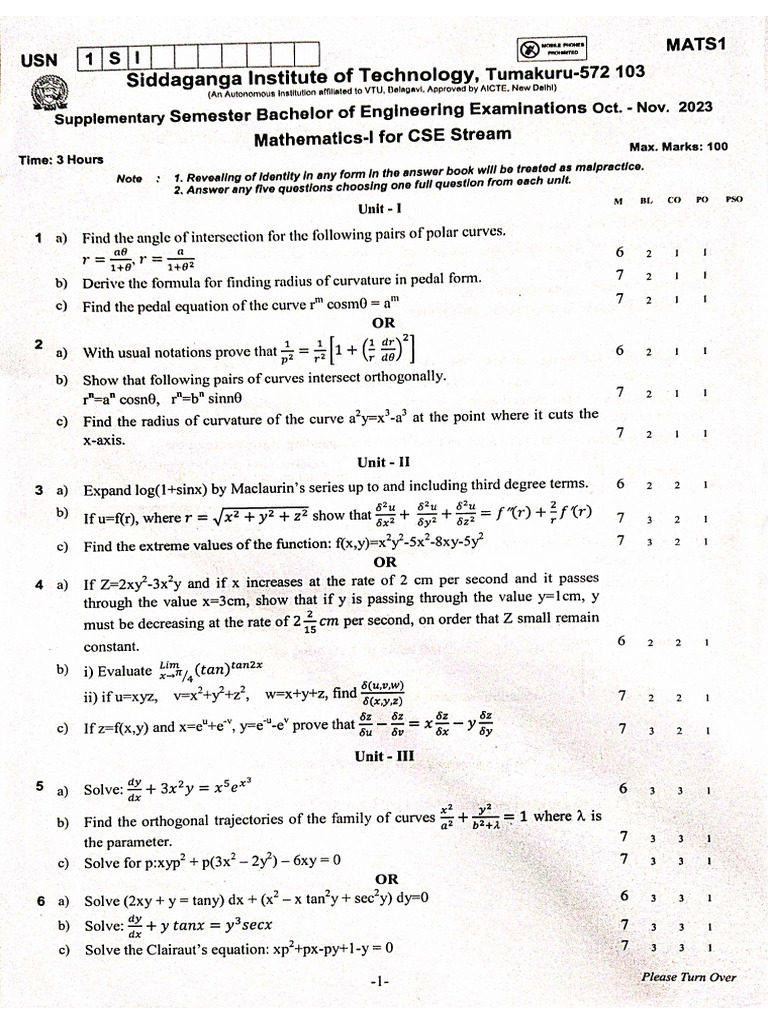 Maths Nov 23 | PDF