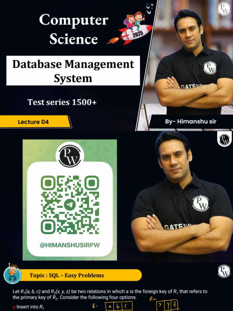 Database Management System 04 - Class Notes | PDF