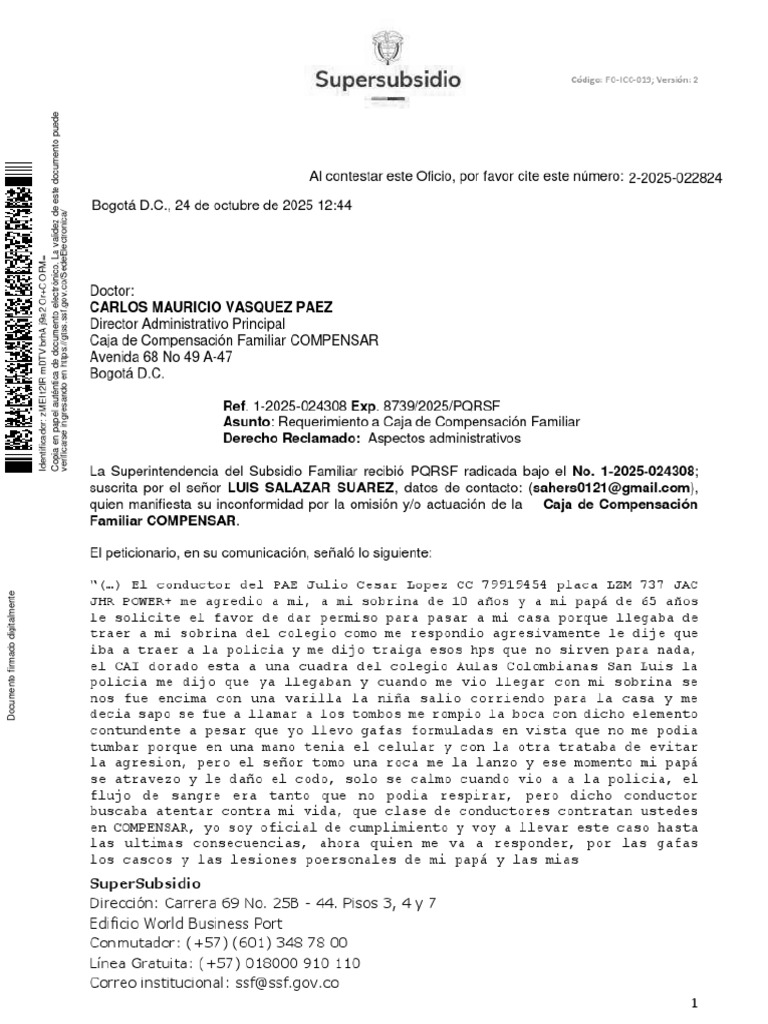 SSF - Caso 07175465 | PDF