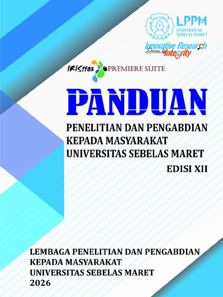 Panduan P2M LPPM UNS Edisi XII Tahun 2026 Plus Cover | PDF