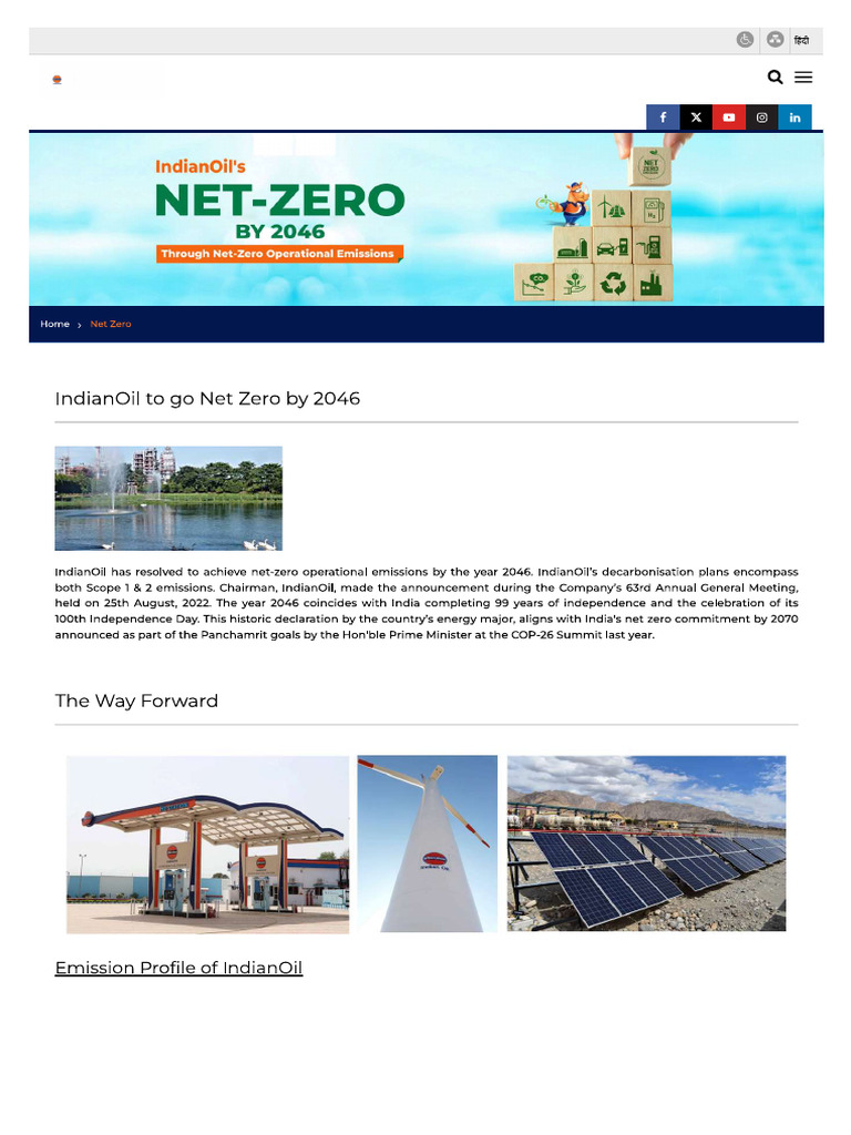 Ioc Net Zero 2046 | PDF