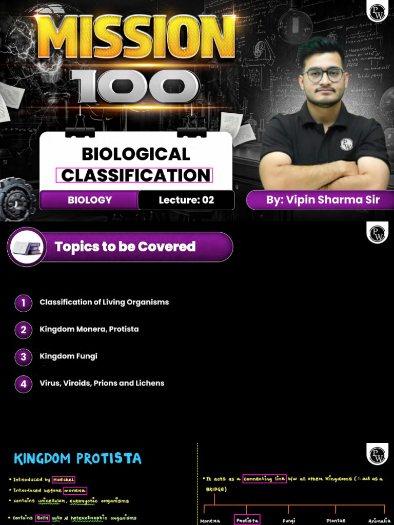 Biological Classification 02 Class Notes PDF | PDF