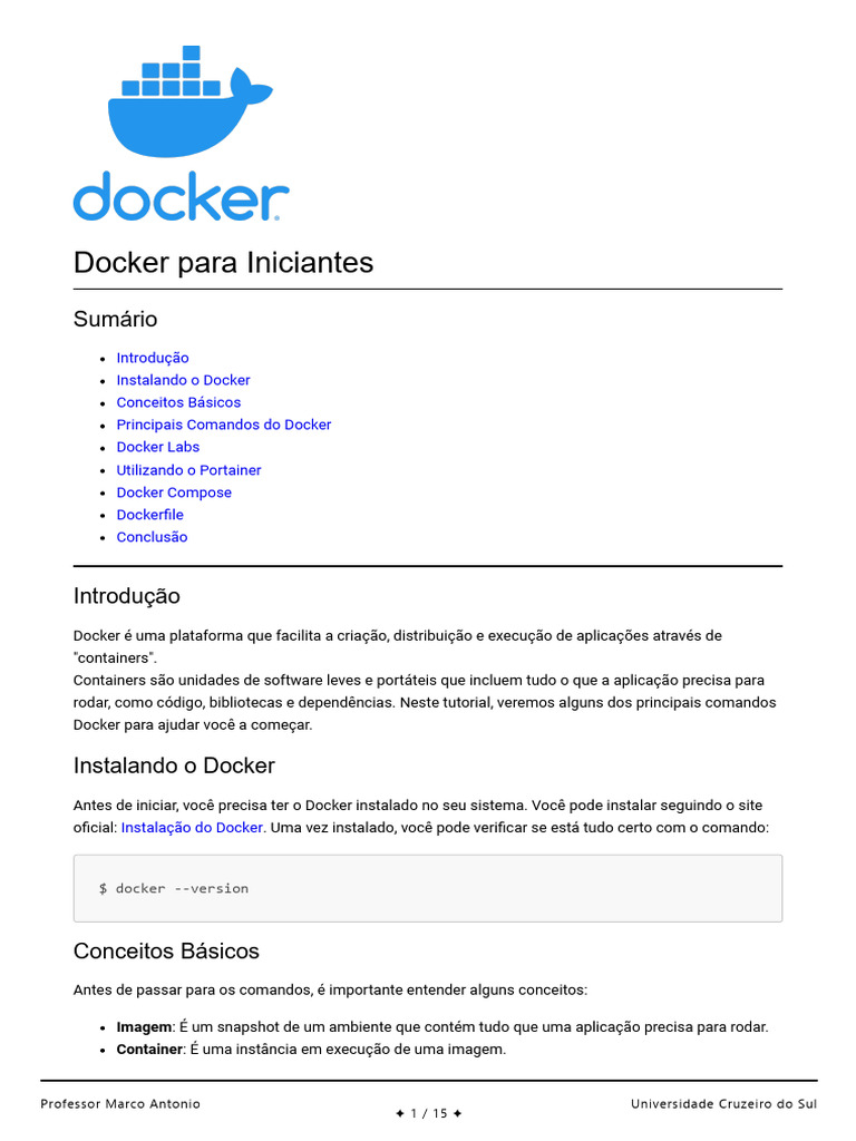 Docker para Iniciantes | PDF | Python (linguagem de programação ...