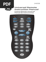 Clean Remote Instruction | PDF