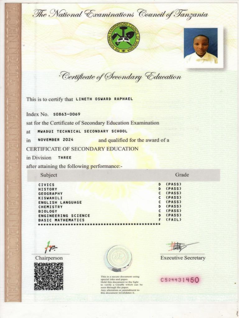 Lineth Form 4 | PDF