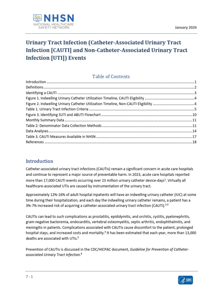 Cauti 2026 | PDF | Urinary Tract Infection | Medicine