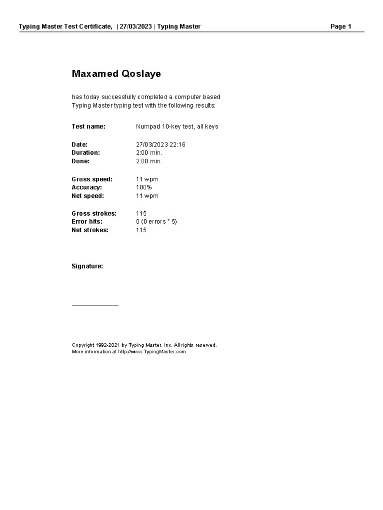 My Typing | PDF