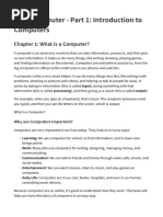 Introduction to Computer Basics | PDF | Computer Hardware | Operating ...