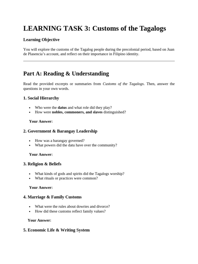 Learning Task 3 | PDF