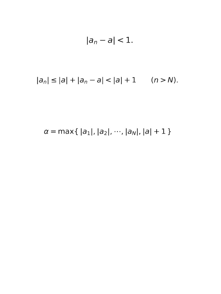 Bounded Sequence Proof Typeset | PDF