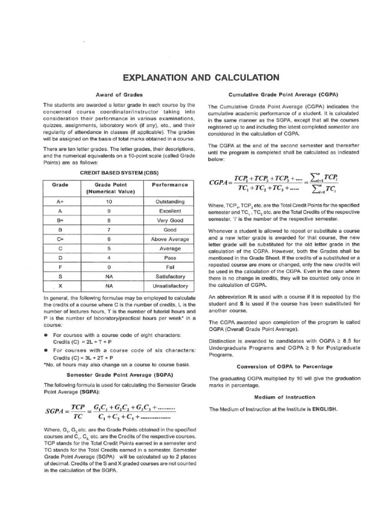 Grade Calculation | PDF