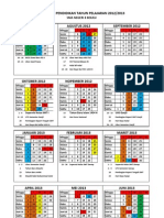 Kalender Pendidikan 2012 - 2013 Sman 8 Bks
