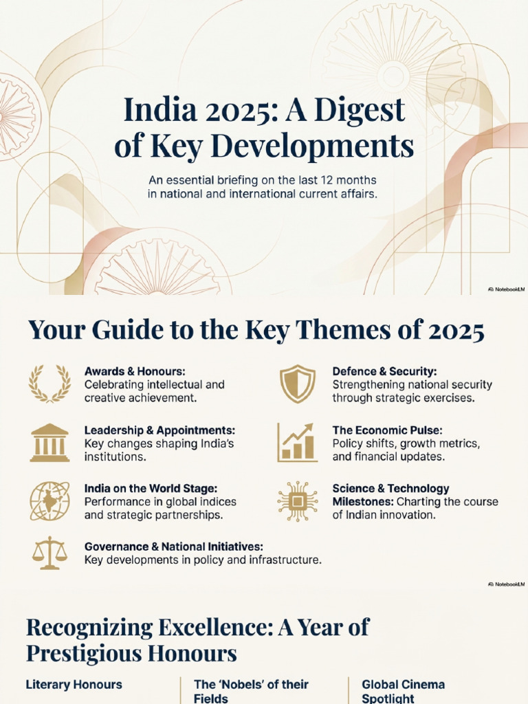 India 2025 Key Developments Briefing | PDF