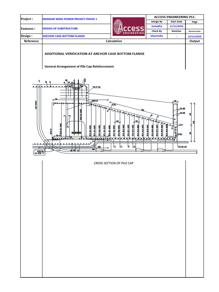 Additional Verification at Anchor Cage Bottom Flange - V5.1 | PDF ...