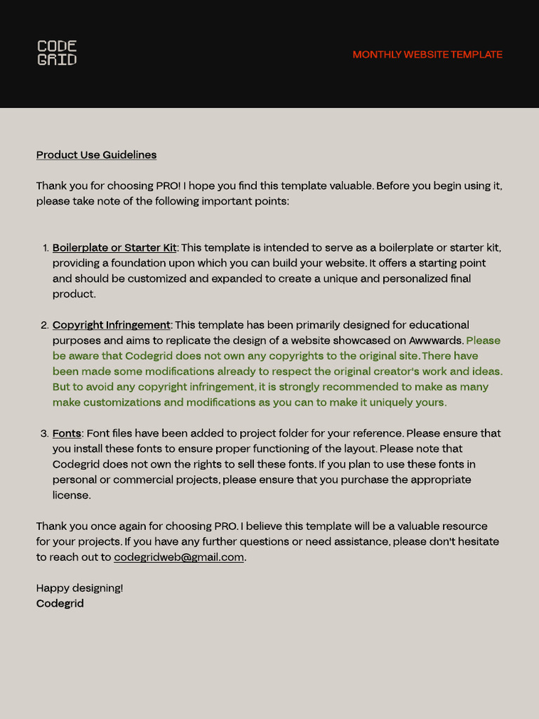 Product Use Guidelines | PDF